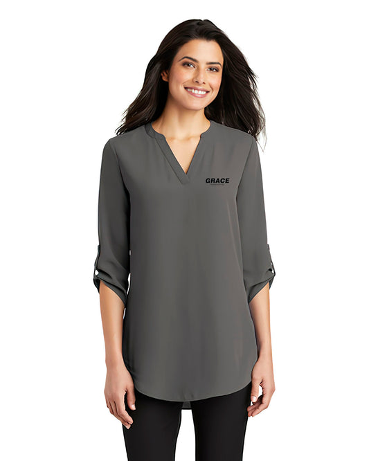 Ladies 3/4 Sleeve Tunic Blouse